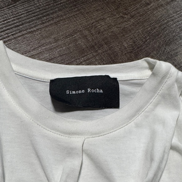 Simone Rocha White Ruched Top - Picture 8 of 14